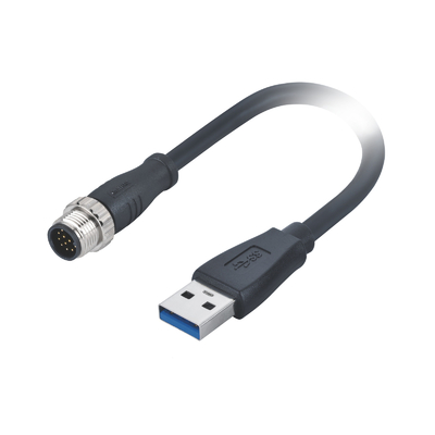 1A 30V USB 케이블 AWG 24 국제전기기술위원회 61076 2 101 표준 IP60에 대한 M12